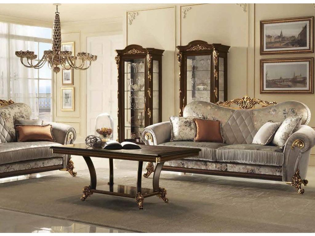 Arredo Classic: Sinfonia: стол журнальный центральный (орех, золото)