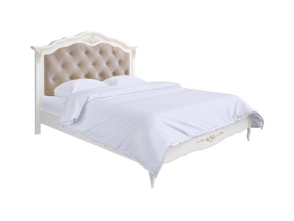 LAtelier Du Meuble: Romantic: кровать 160х200 с мягким изголовьем  (слоновая кость)