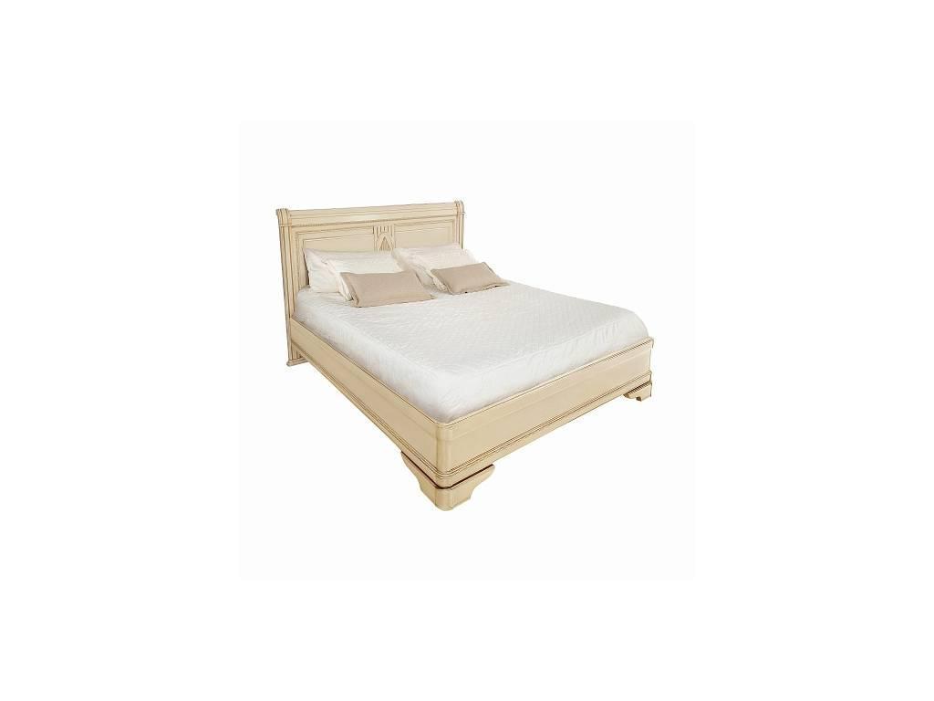 Timber: Палермо: кровать 160х200 без изножья  (ваниль, золото)