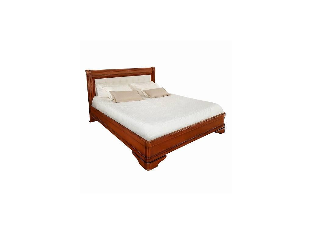 Timber: Палермо: кровать 180х200 без изн-я с мягкой спинкой  (янтарь)