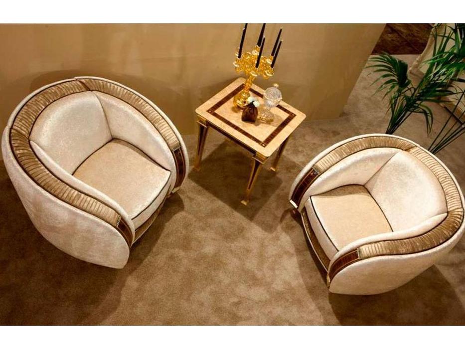 Arredo Classic: Rossini: стол под лампу (слоновая кость, орех, золото)