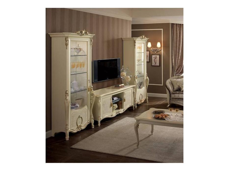 Arredo Classic: Tiziano: тумба под телевизор (слоновая кость с золотом)