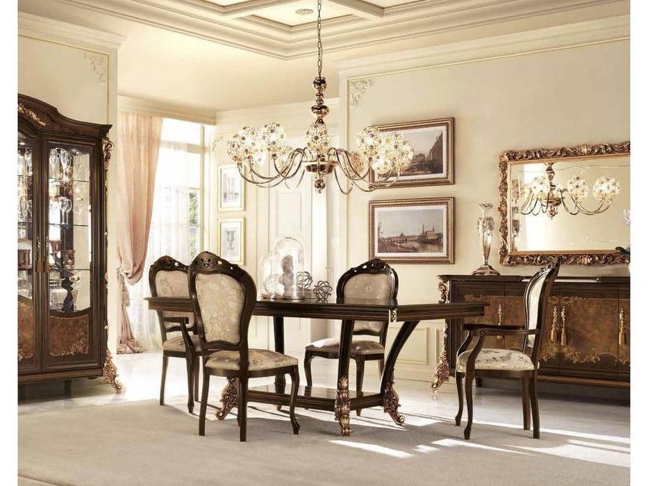 Arredo Classic: Sinfonia: стол обеденный (орех, золото)