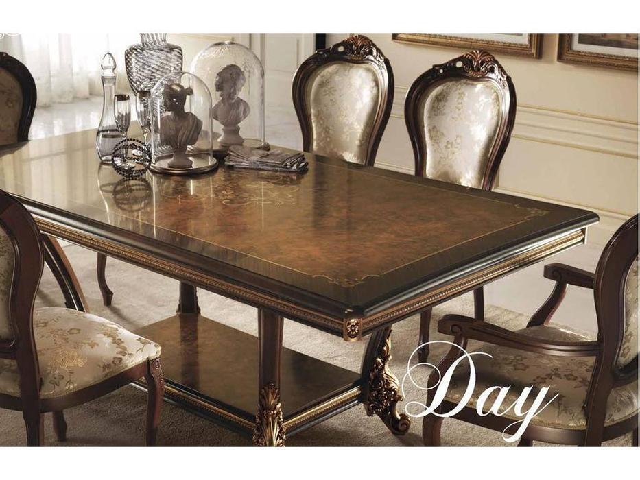 Arredo Classic: Sinfonia: стол обеденный раскладной (орех, золото)