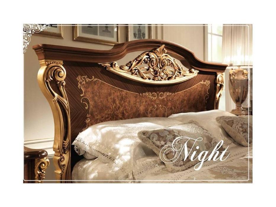 Arredo Classic: Sinfonia: кровать 180/200х200  (орех, золото)