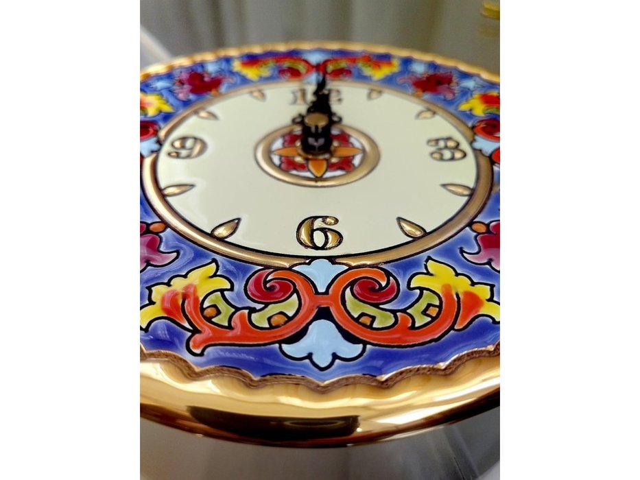 Cearco: Ceramico: тарелка-часы диаметр 17см (многоцветный)