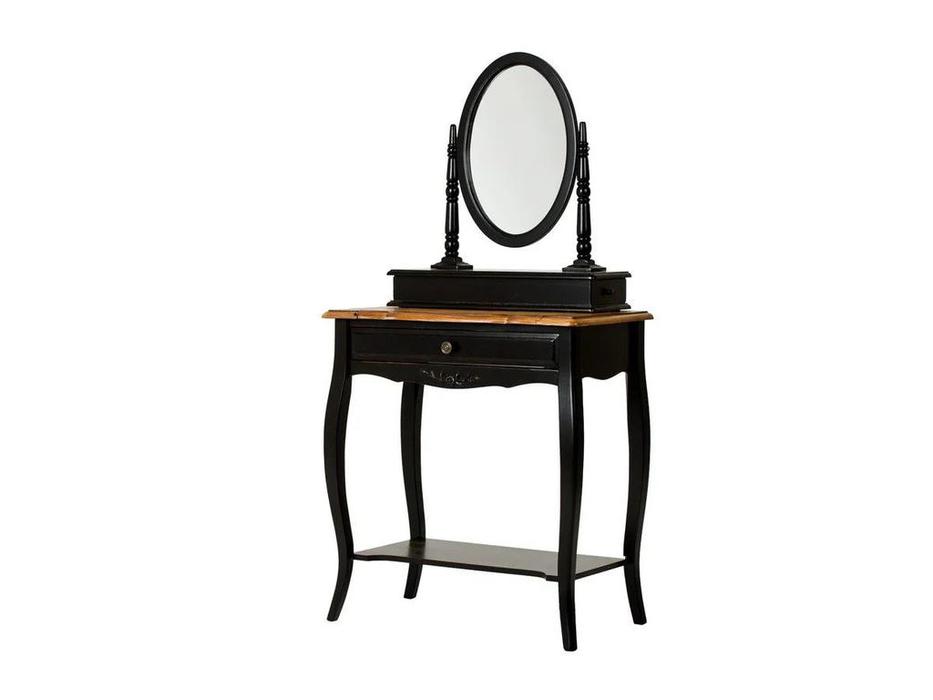Mobilier de Maison: Provence: стол туалетный с зеркалом (черный со старением)