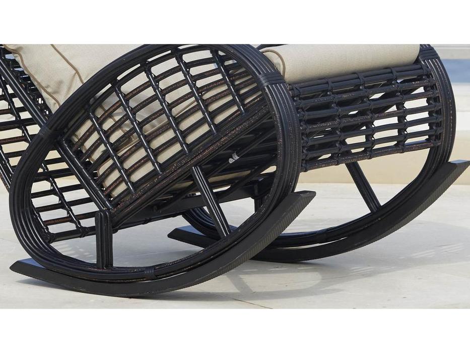 Skylinedesign: Taurus: кресло-качалка  с подушками (BLACK MUSHROOM)