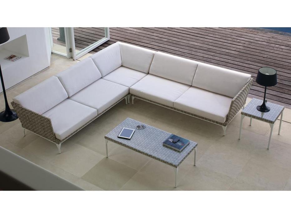Skylinedesign: Brafta: модуль  с подлокотником правый (Seashell)