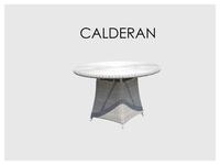 Skylinedesign: Calderan: стол обеденный круглый  (WHITE WASH)