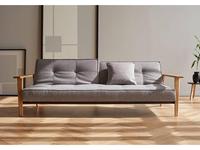Innovation: Splitback: диван с деревянными подлокотниками