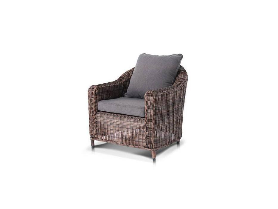 4SIS: Кон Панна: кресло садовое  с подушкой (коричневый)