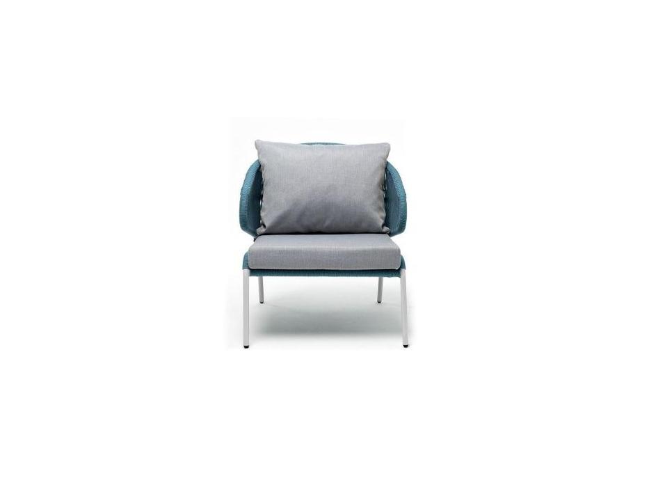 4SIS: Милан: кресло садовое  с подушками (бирюзовый)