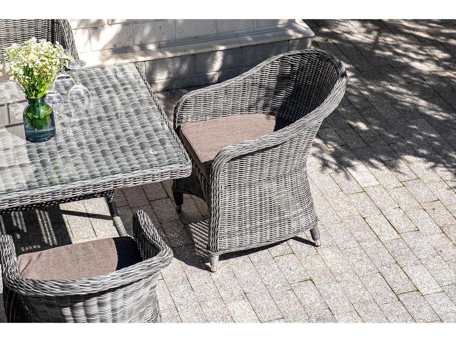 4SIS: Равенна: кресло садовое  с подушкой (графит)
