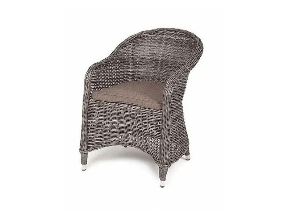 4SIS: Равенна: кресло садовое  с подушкой (графит)