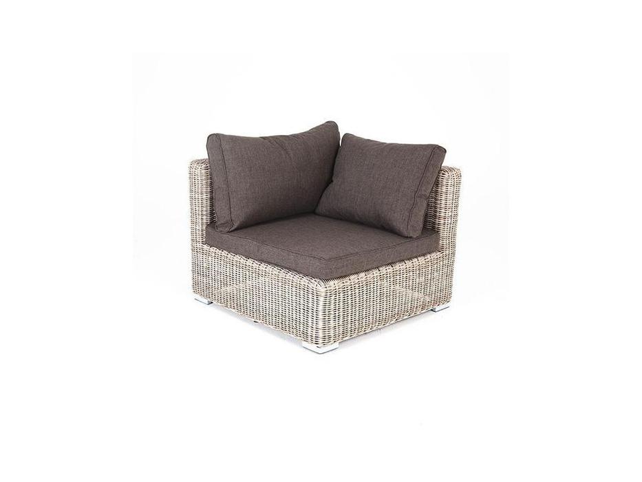 4SIS: Лунго: диван садовый  модуль с подушками (бежевый)