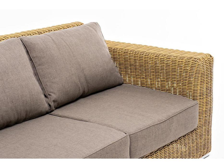 4SIS: Боно: диван садовый 3 местный  с подушками (соломенный)