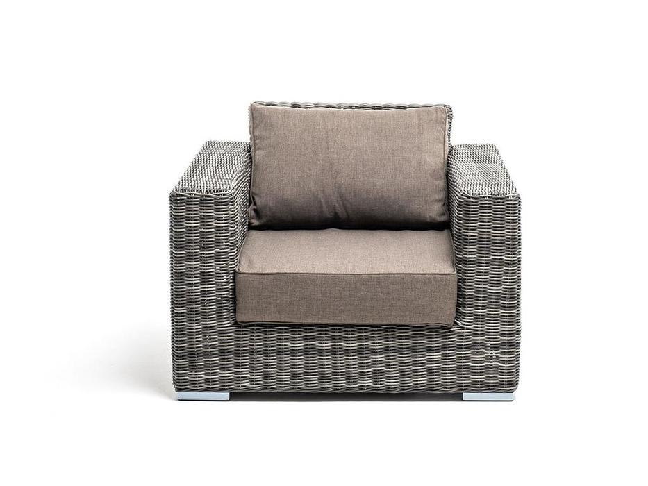 4SIS: Боно: кресло садовое  с подушками (графит)