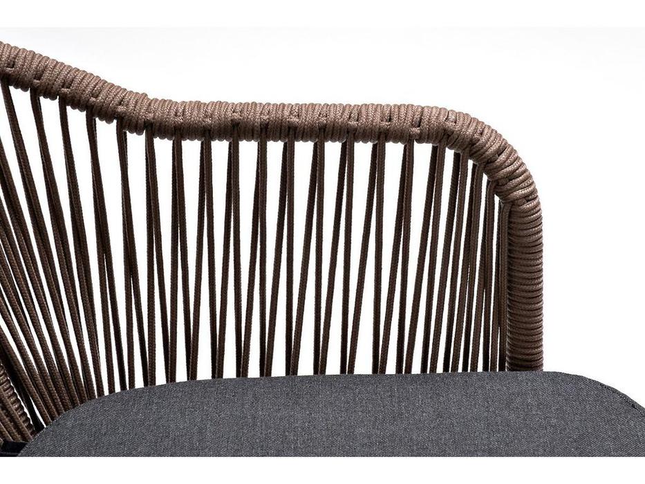 4SIS: Лион: стул садовый с подушкой (коричневый)