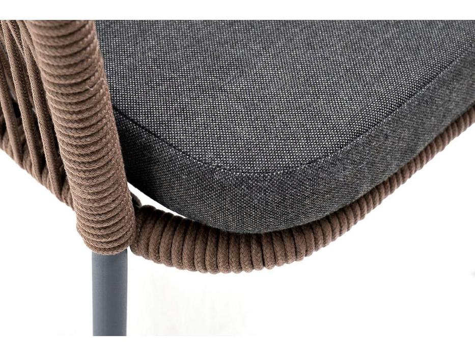 4SIS: Лион: стул садовый с подушкой (коричневый)