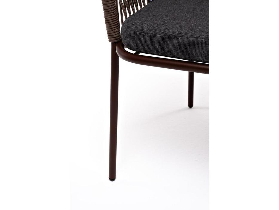 4SIS: Лион: стул садовый с подушкой (темно коричневый)