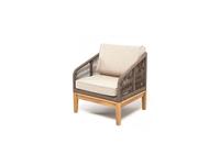 4SIS: Канны: кресло садовое  с подушками (коричневый)