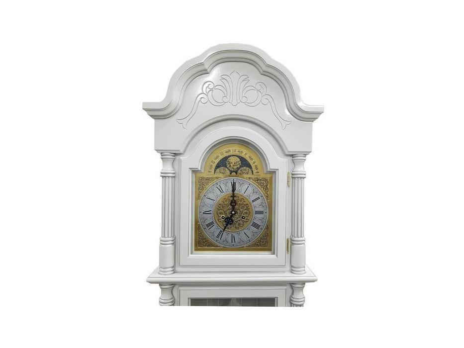 Columbus: Снежный Лорд: часы напольные  (белый, серебро)
