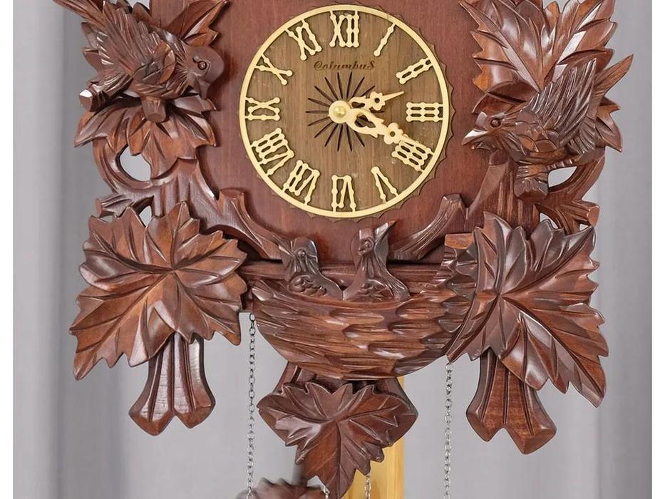 Columbus: Куклы: часы настенные с кукушкой  (коричневый)