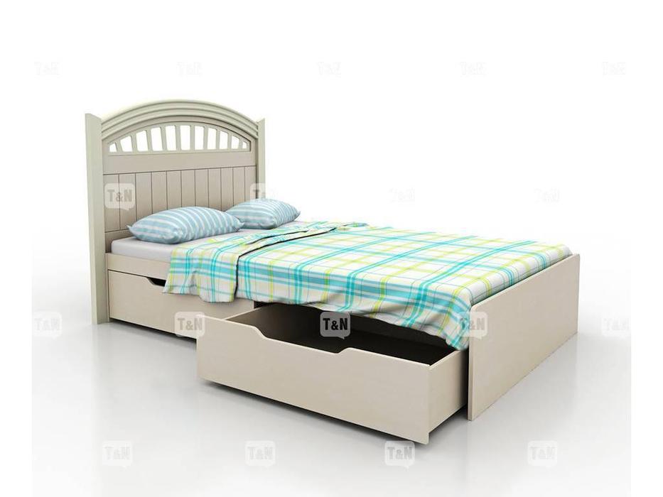 Tomyniki: Michael: кровать 90х190  (белый, розовый, зеленый, беж)
