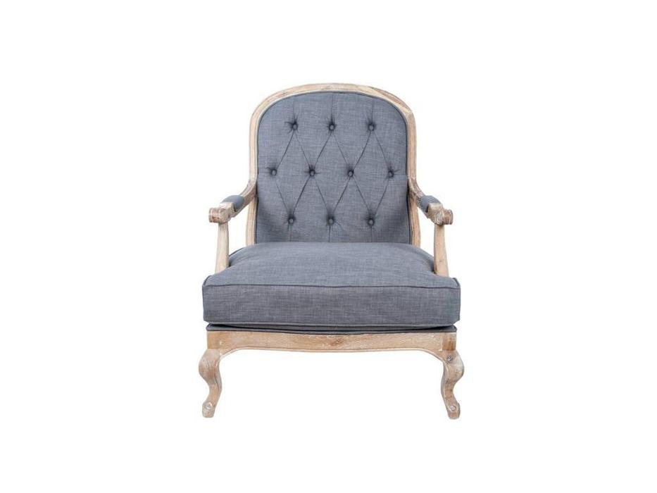 Interior: Honesta grey: кресло  с пуфом (ткань)