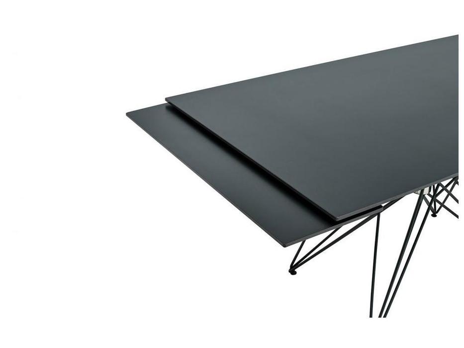 ESF: стол обеденный раскладной 160  (черный камень)