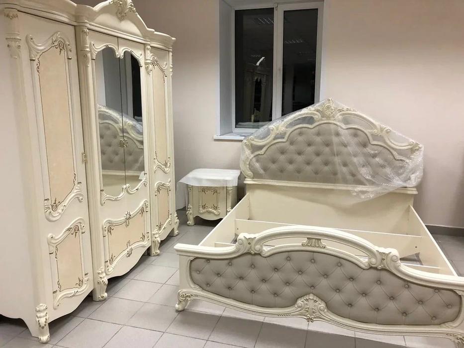 Dia: Рафаэлла: кровать двуспальная 180х200 (крем, золото)