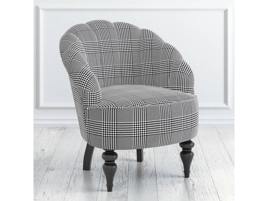 LAtelier Du Meuble: Шелли: кресло  (серый клетка, черный)