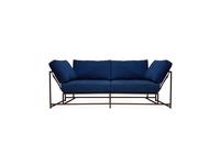 The Sofa: Loft: диван 2-х местный Дэним (синий)
