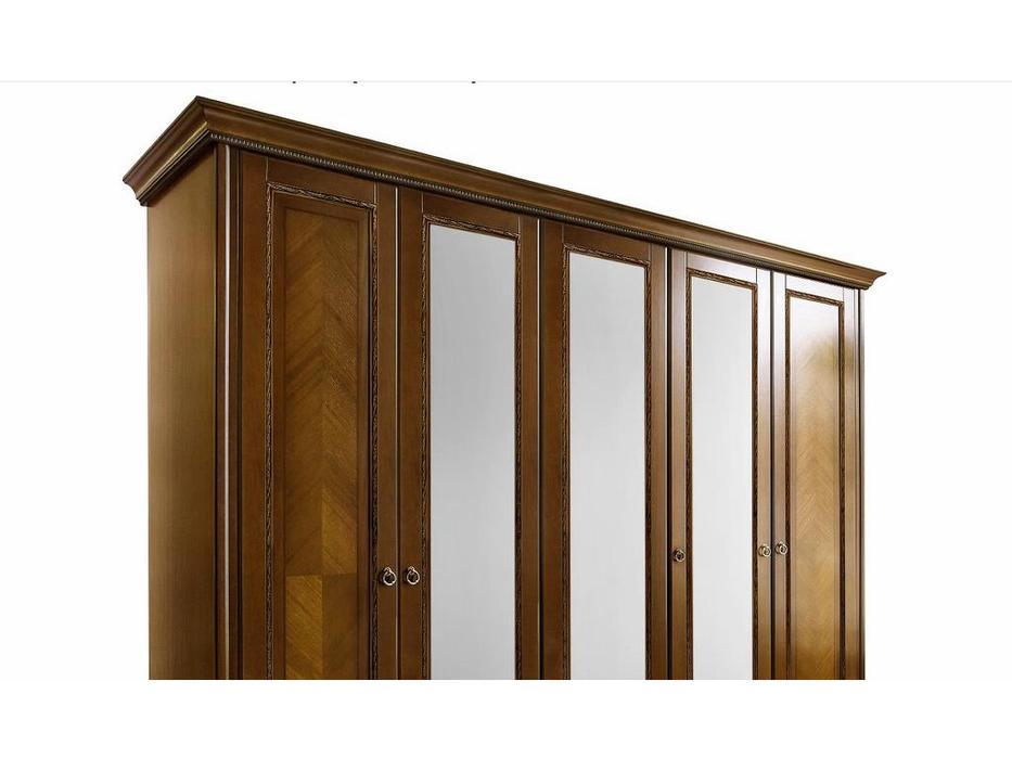 Timber: Палермо: шкаф 5 дверный с зеркалами  (орех)