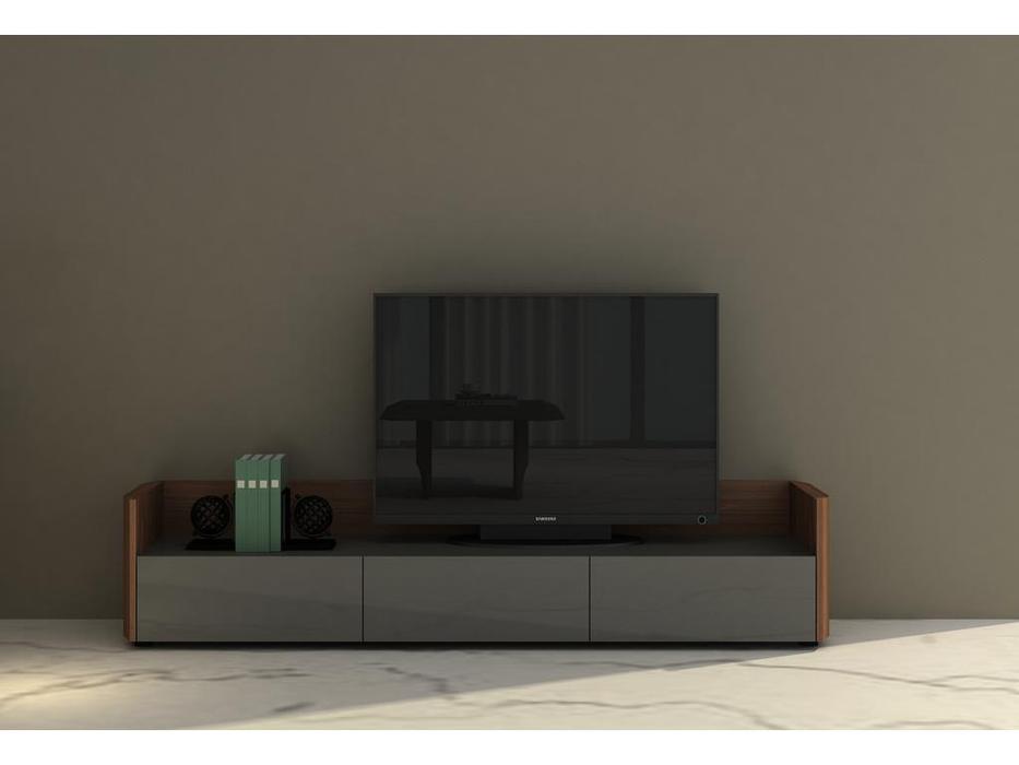 Mod Interiors: Avila: тумба под телевизор  (орех, серый)