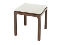Mod Interiors: Calpe: стол  приставной (светло-серый/орех)