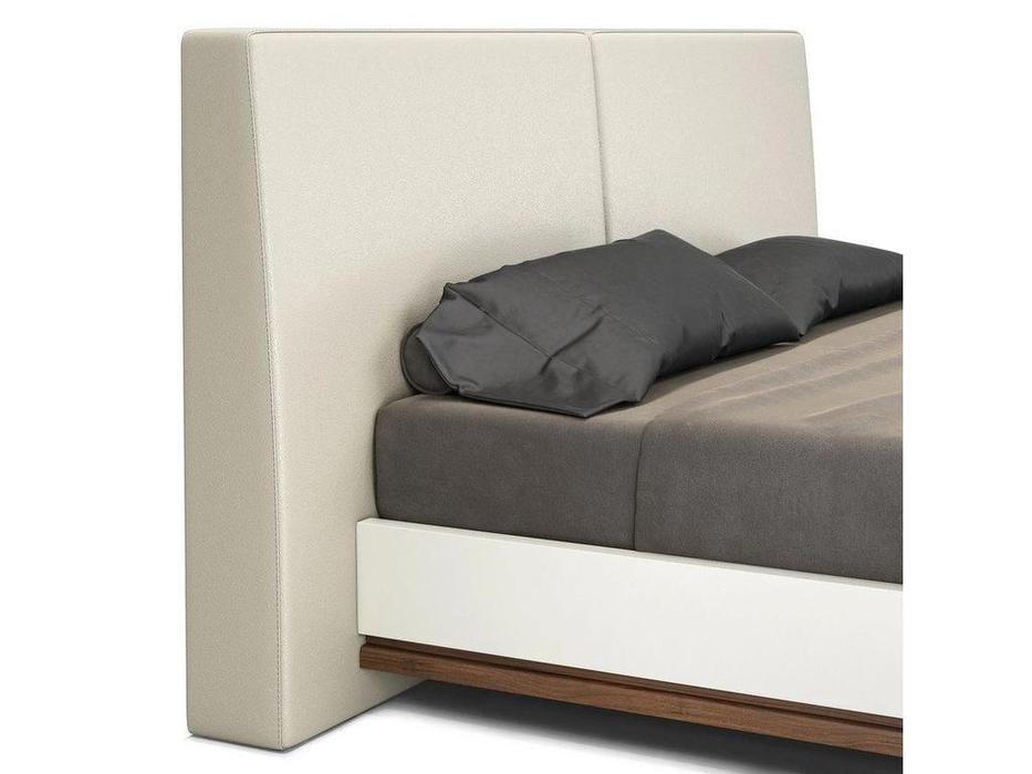 Mod Interiors: Calpe: кровать двуспальная  160х200 (светло-серый/орех)