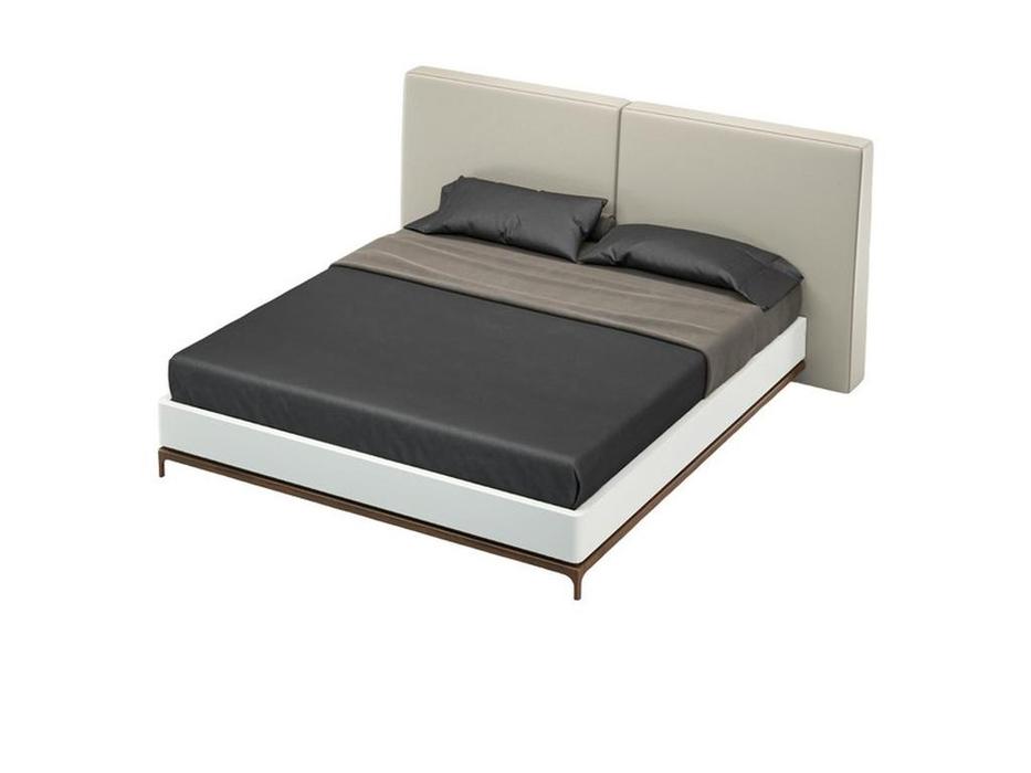 Mod Interiors: Calpe: кровать двуспальная  180х200 (светло-серый/орех)