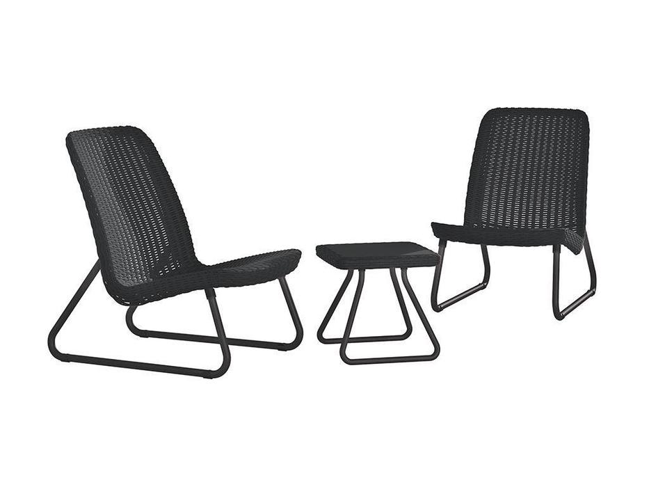 Keter: Rio patio: 2 кресла и столик  (коричневый)