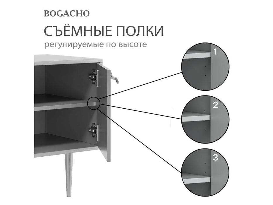 Bogacho: Арт: тумба под телевизор  с дверцами (зеленый)