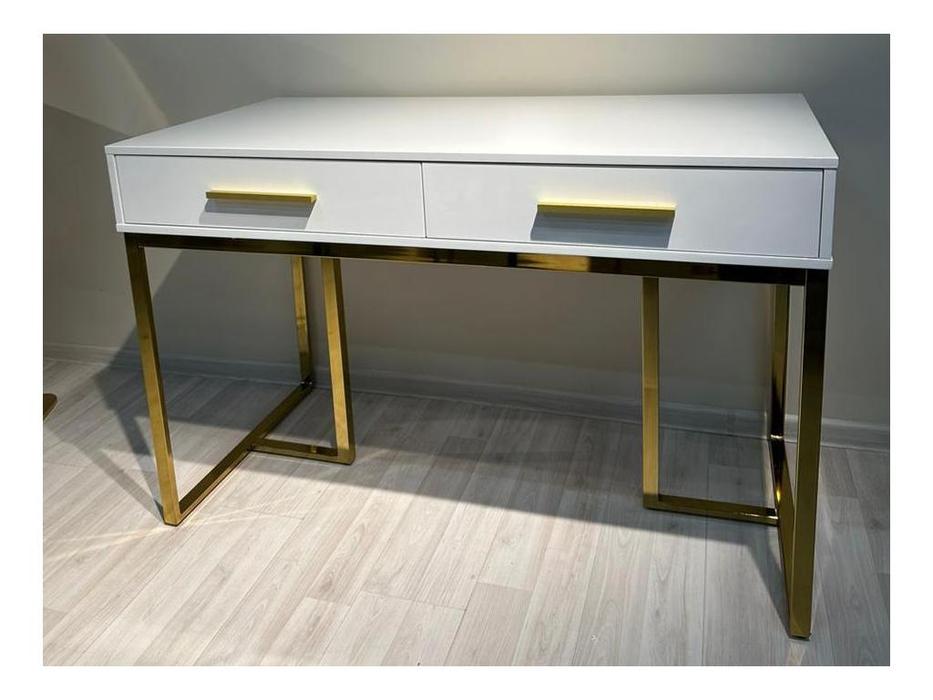 Linhai Lanzhu: Армада: стол консольный  (белый, золото)