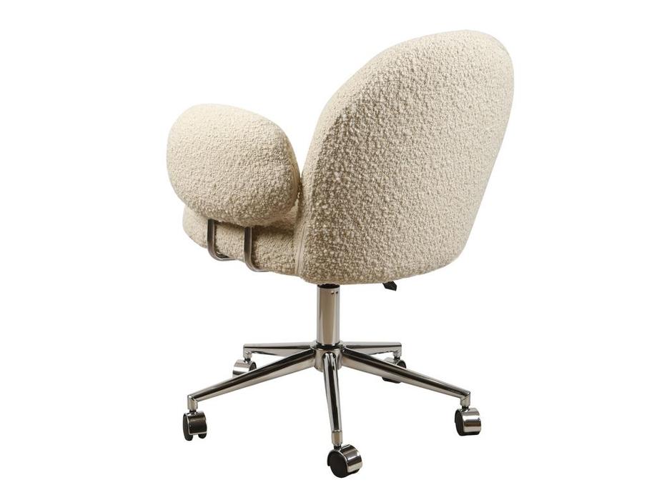 Linhai Lanzhu: Клауд: кресло офисное  (молочный, серебро)