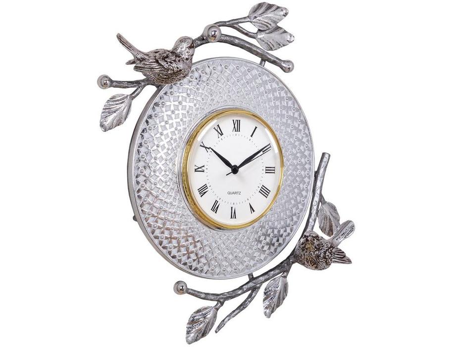 Bogacho: Терра Мэй: часы настенные  (серебро)