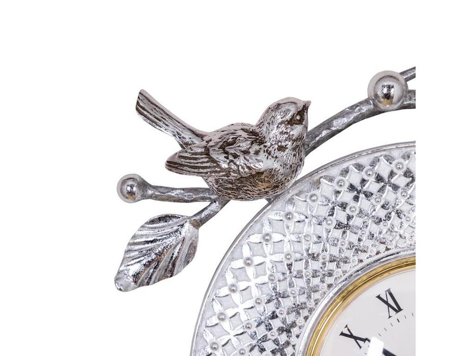 Bogacho: Терра Мэй: часы настенные  (серебро)