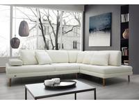 SofTime: Милан-1: диван модульный с оттоманкой (белый)
