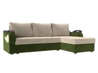 Лига Диванов: Меркурий лайт: диван угловой  (бежевый/зелёный)