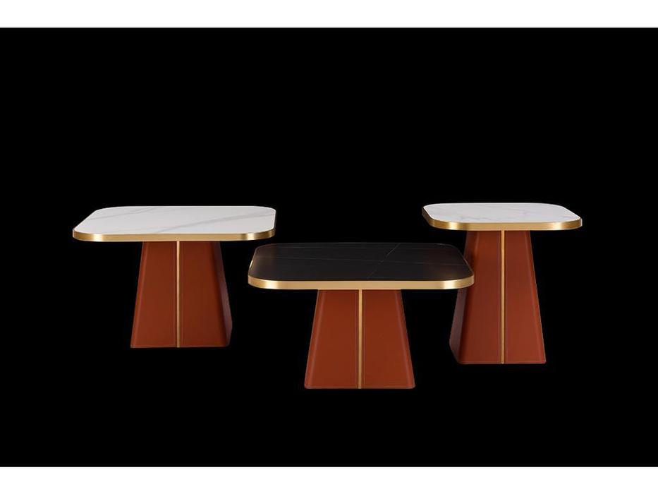 STG: Triptych Marble: комплект 3 столиков  (коричневый)