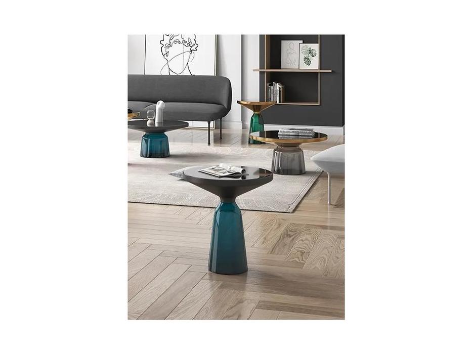 STG: Bell ClassiCon Coffee Side Table: стол журнальный  (синий, золото, черный)