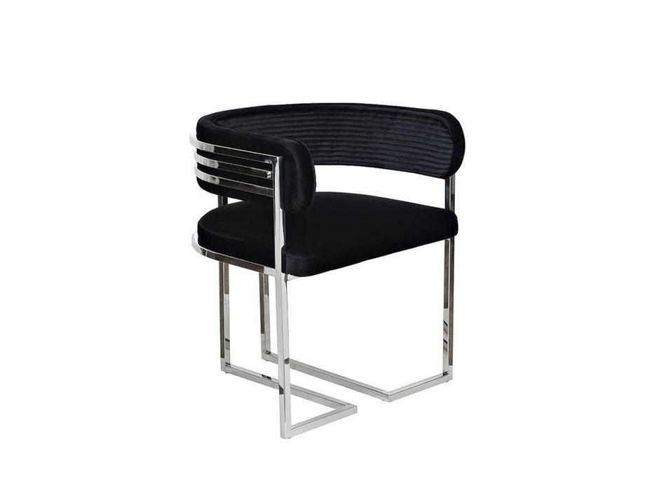 Garda Decor: стул со спинкой  (черный)